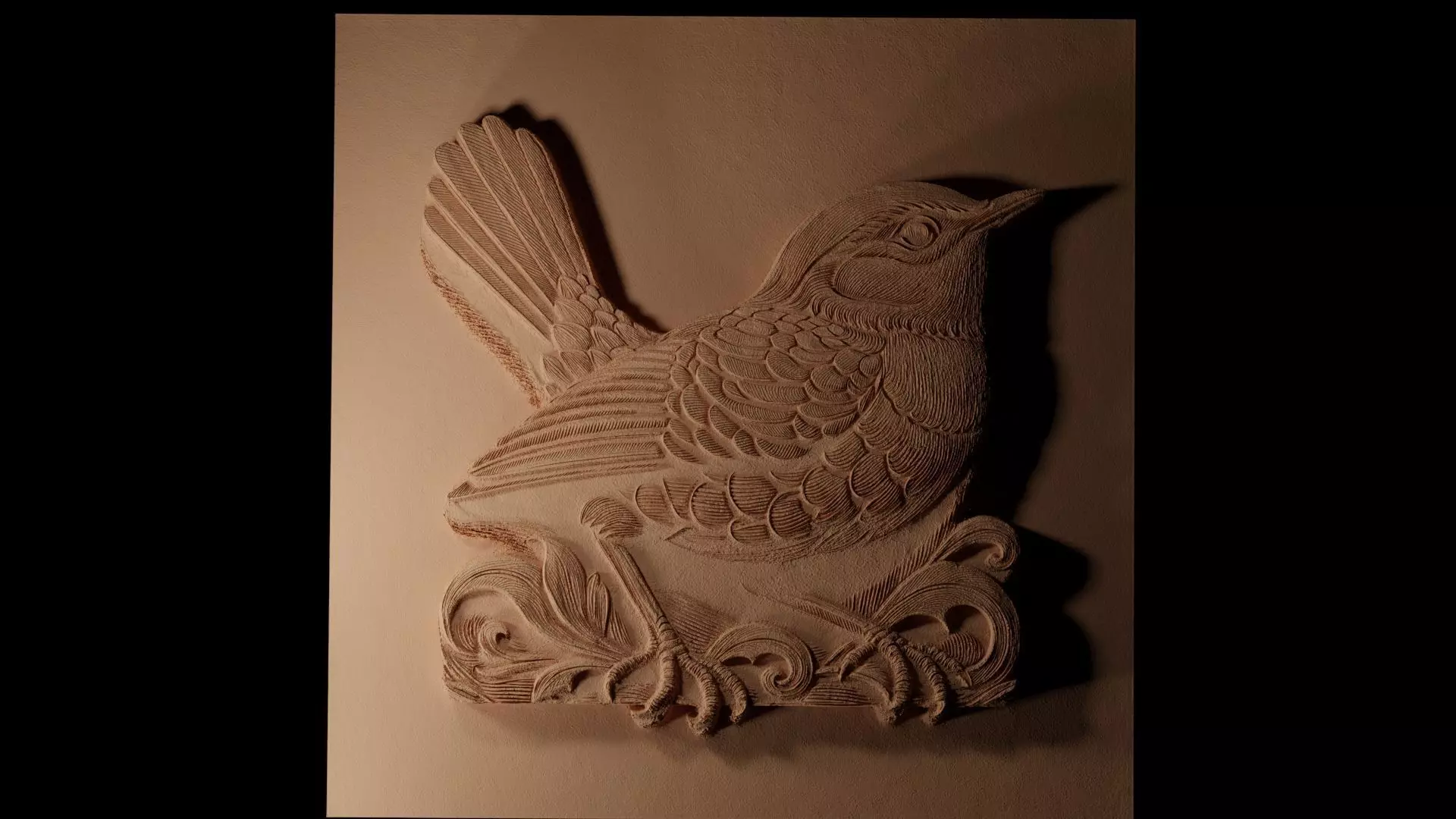 Wren CNC 3d Print High Relief Sand Casting 3D print model_0