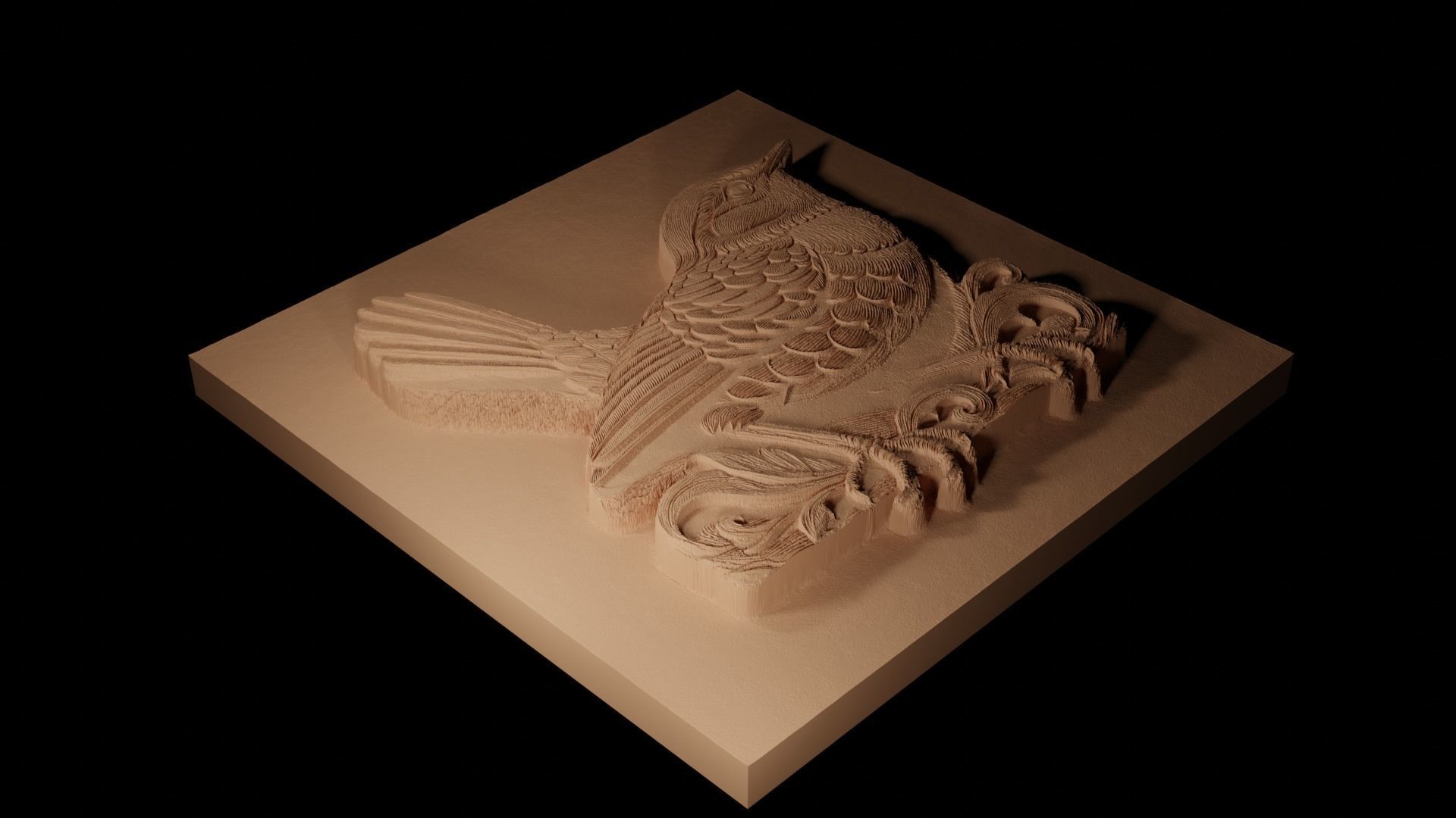 Wren CNC 3d Print High Relief Sand Casting 3D print model_2