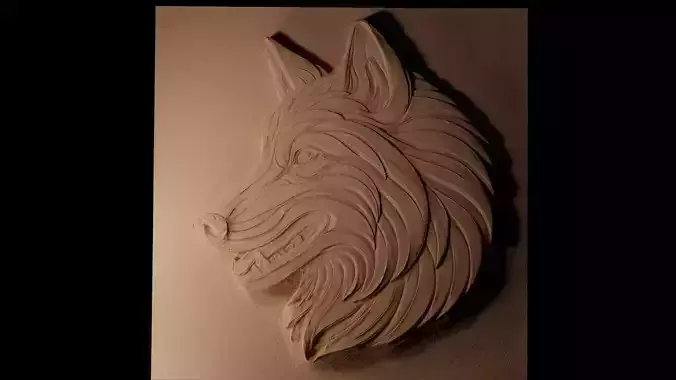 Wolf CNC 3d Print High Relief Sand Casting