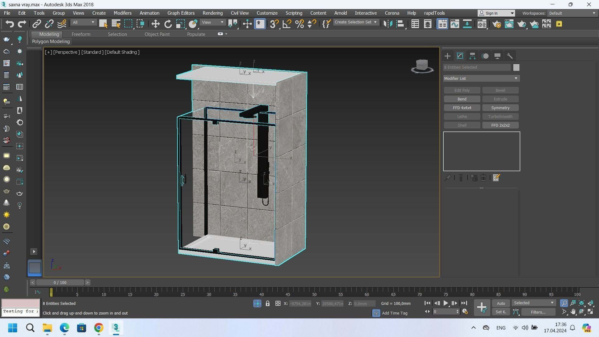 Shower Cabin Zest 3D model_9