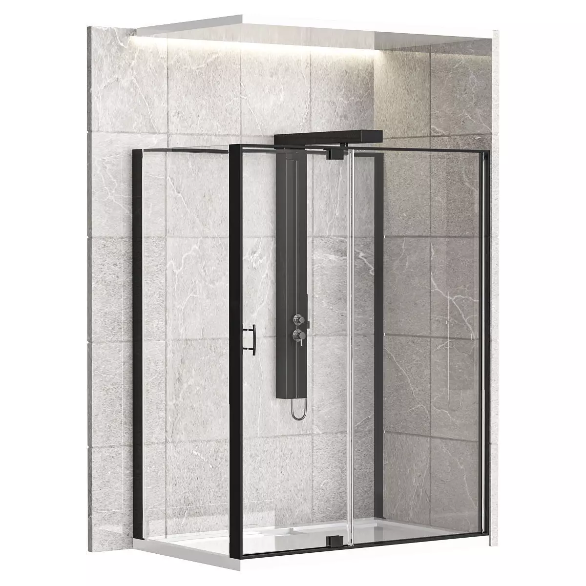 Shower Cabin Zest 3D model_0