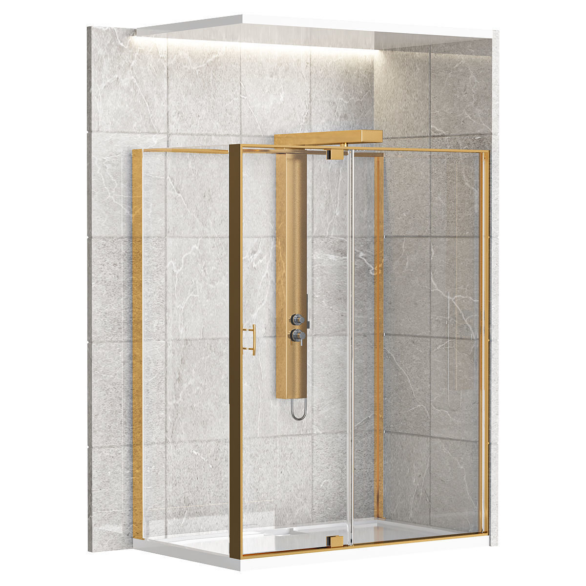 Shower Cabin Zest 3D model_1