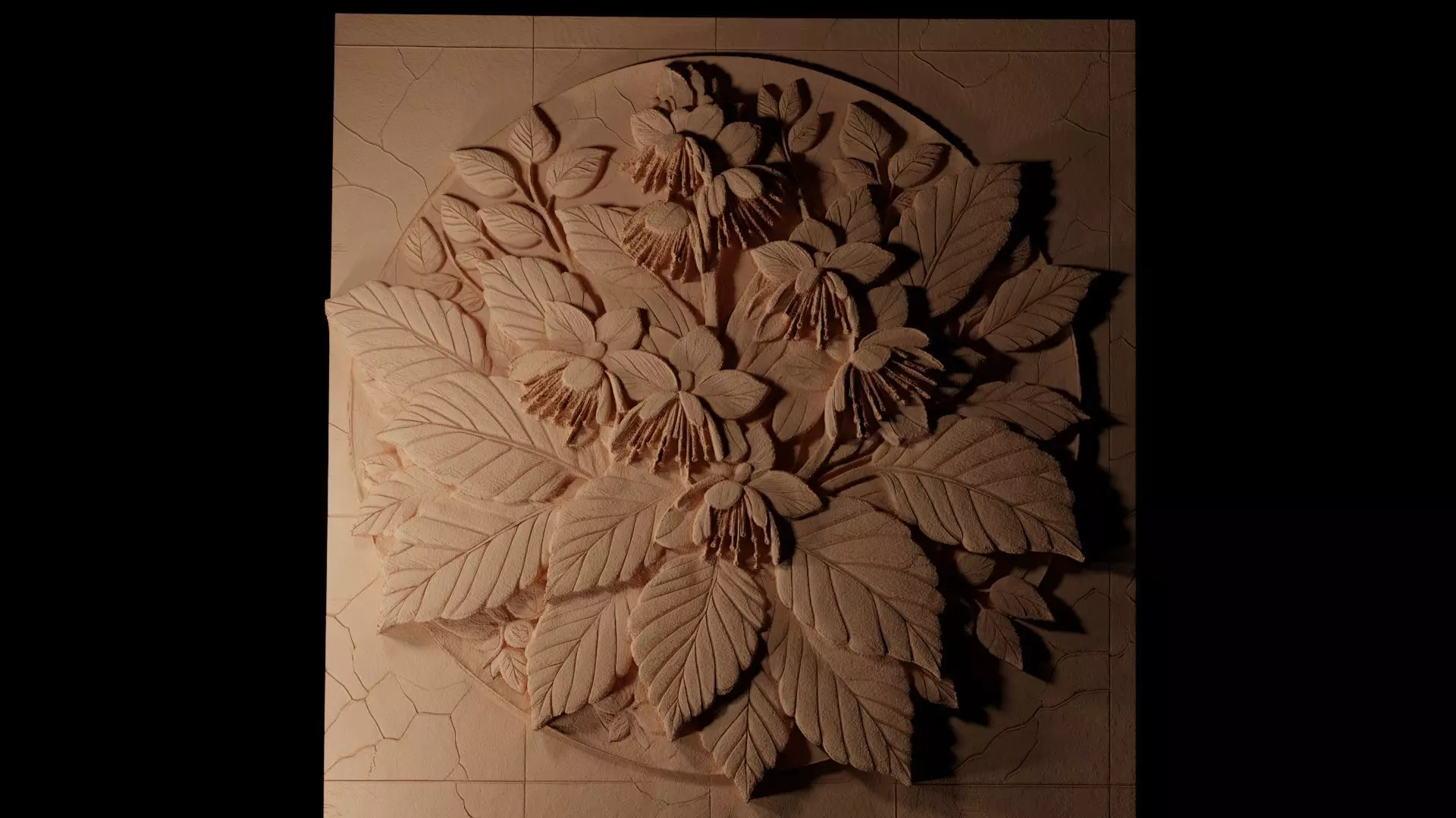 Witch Hazel CNC 3d Print High Relief Sand Casting 3D print model_0