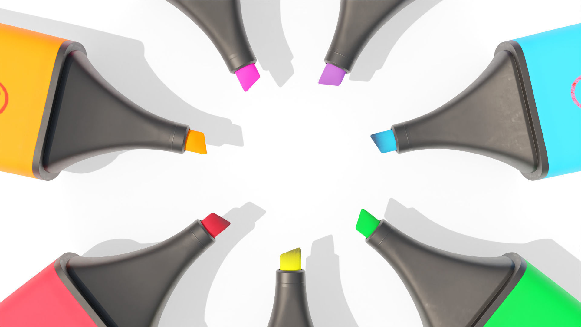 Highlighter 3D model_1