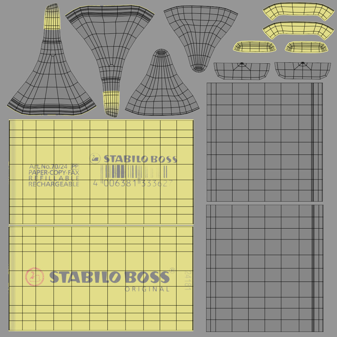 Highlighter 3D model_6