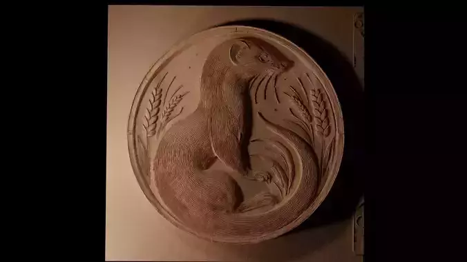 Weasel CNC 3d Print High Relief Sand Casting 3D print model