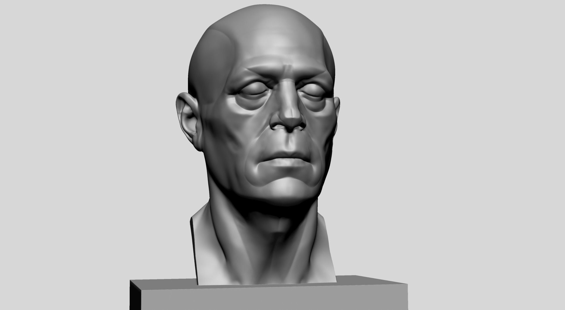 Male Head Printable C 3D print model_8