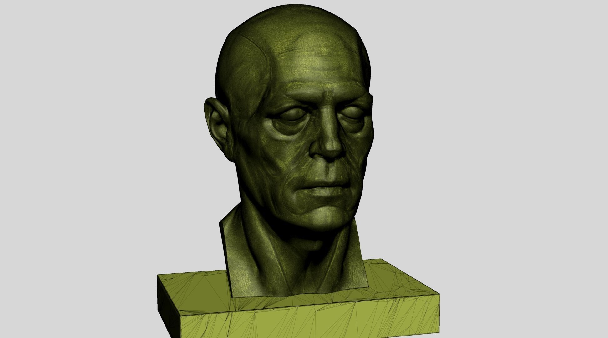 Male Head Printable C 3D print model_12