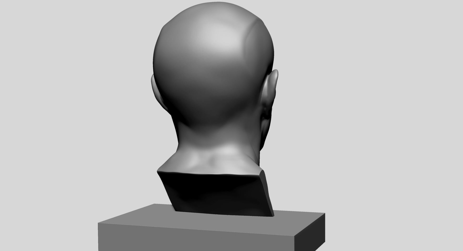Male Head Printable C 3D print model_4
