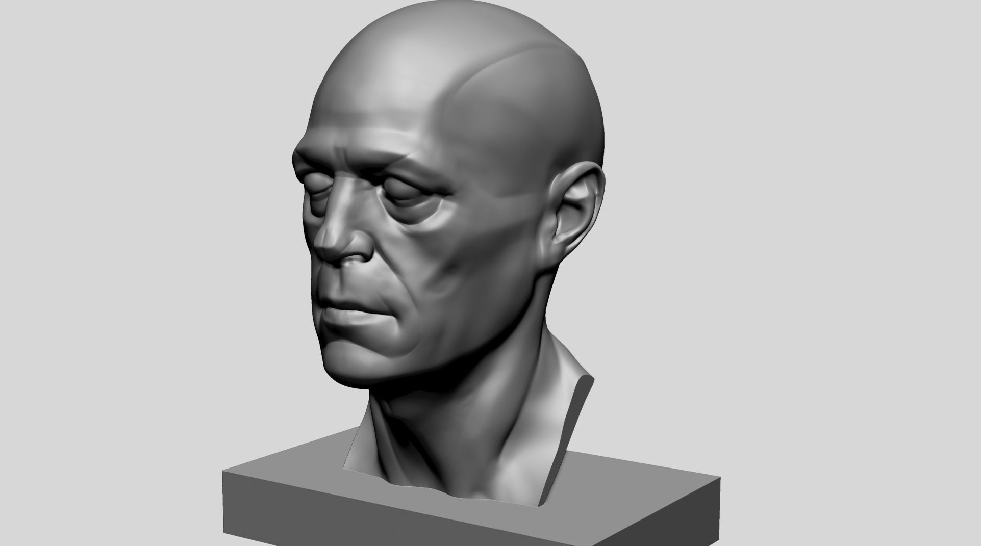 Male Head Printable C 3D print model_7