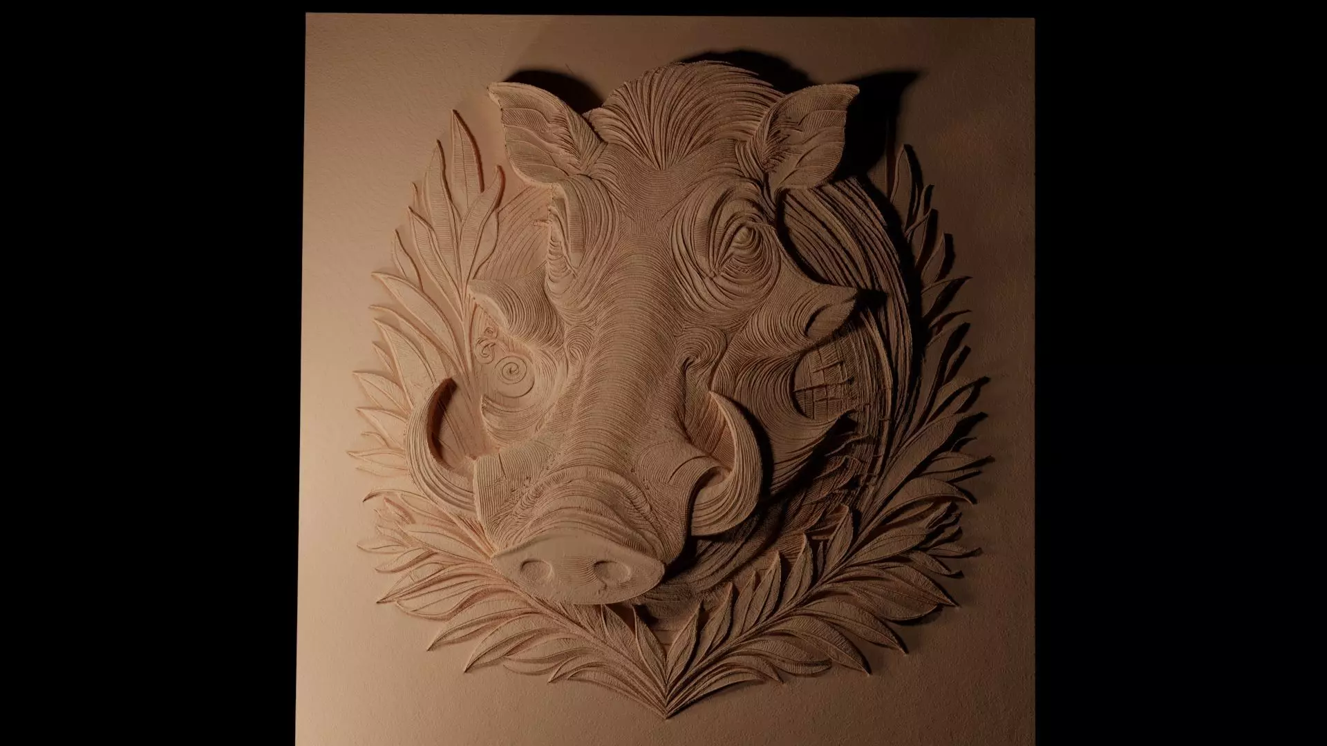 Warthog CNC 3d Print High Relief Sand Casting 3D print model_0