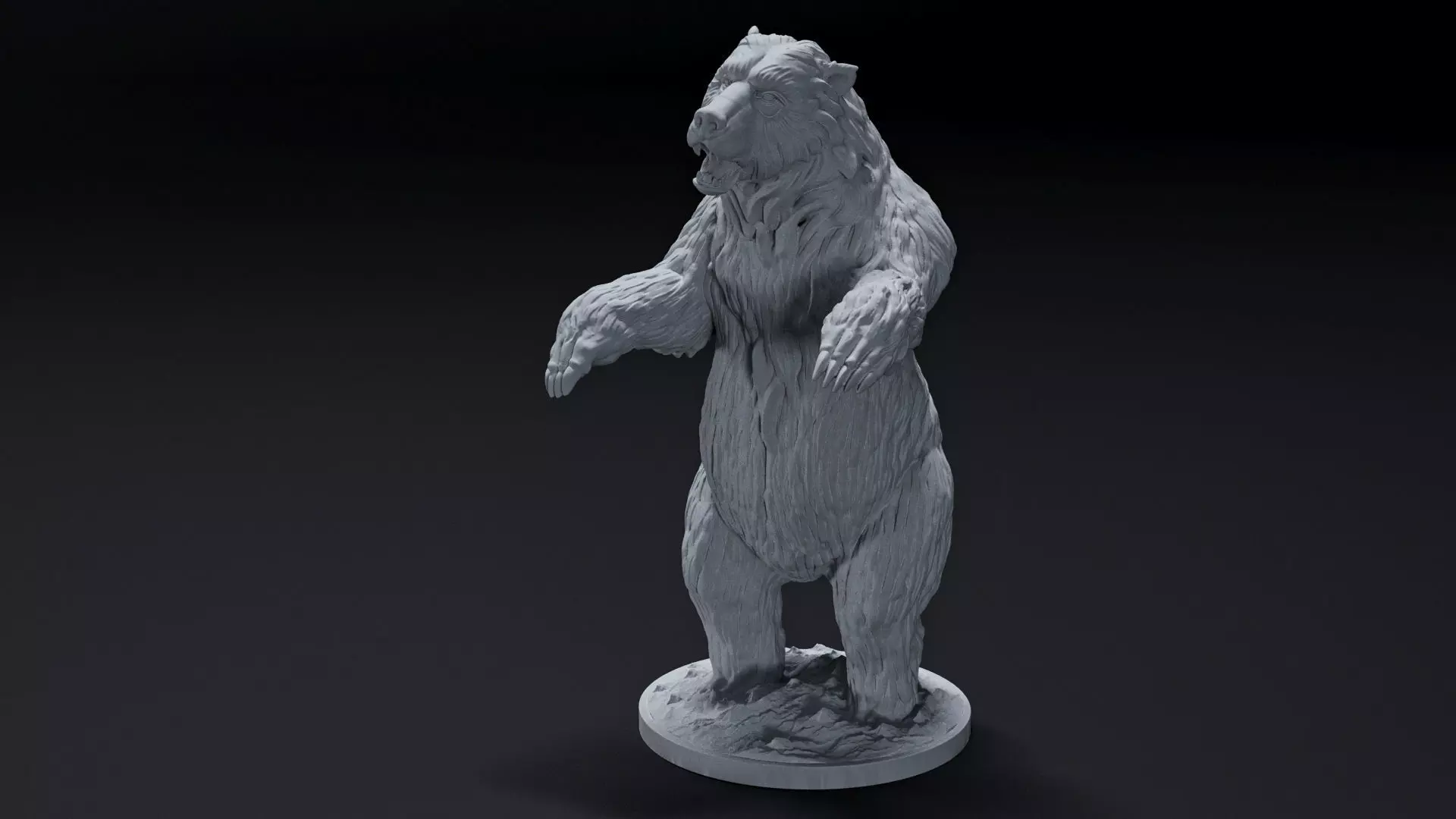 bear animal 3D print model_0