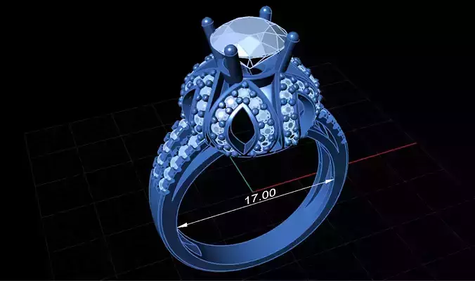Women Ring 3D print model