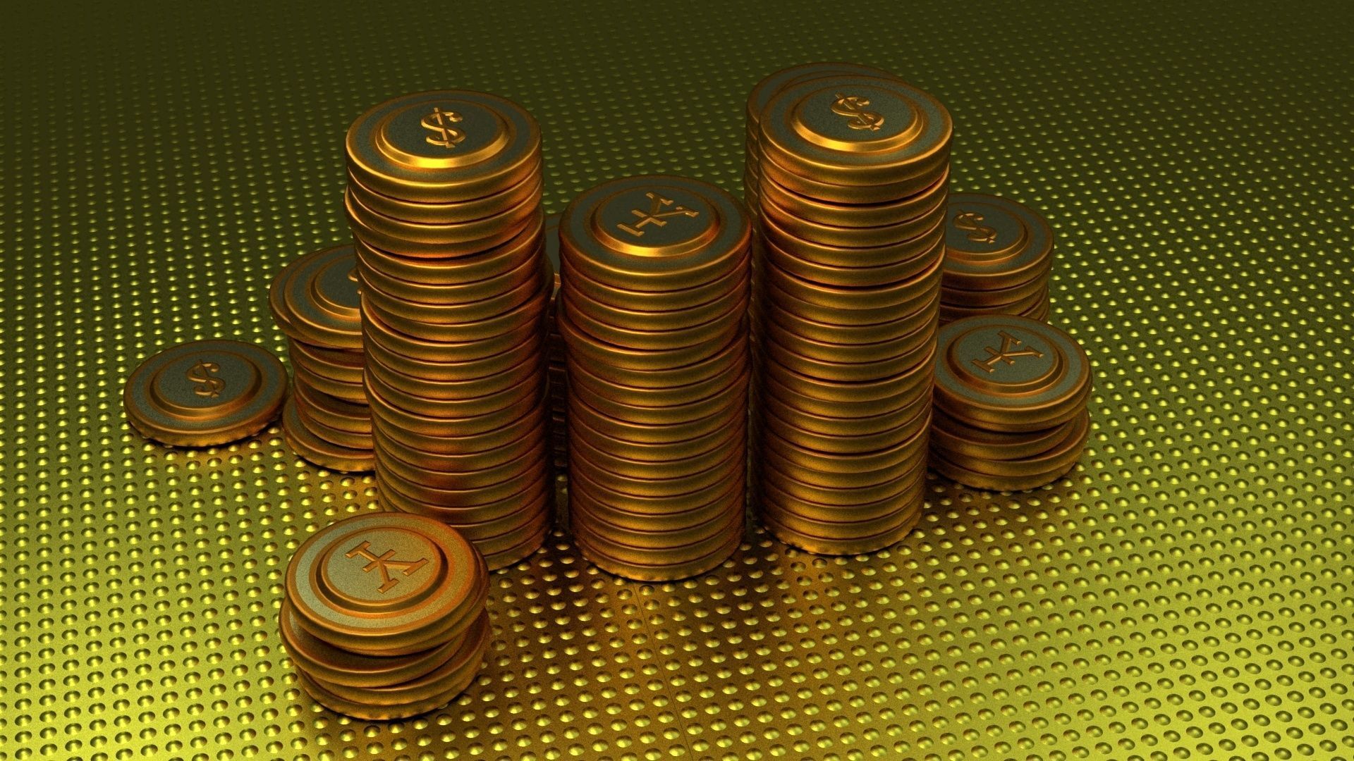 coin money cash euro liberty coins badges jewelry pendant  3D model_1