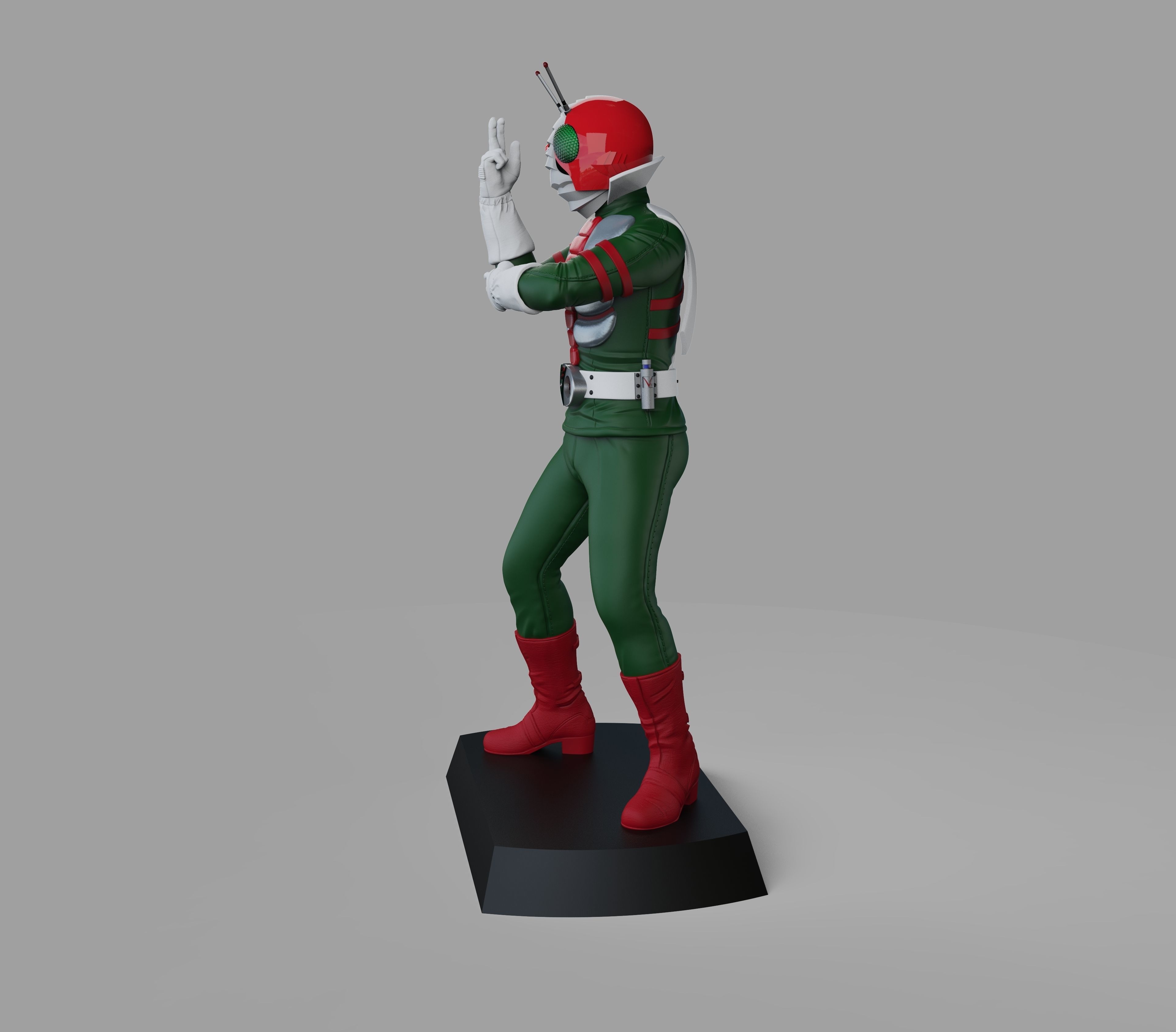 Kamen rider V3 3D print model_1