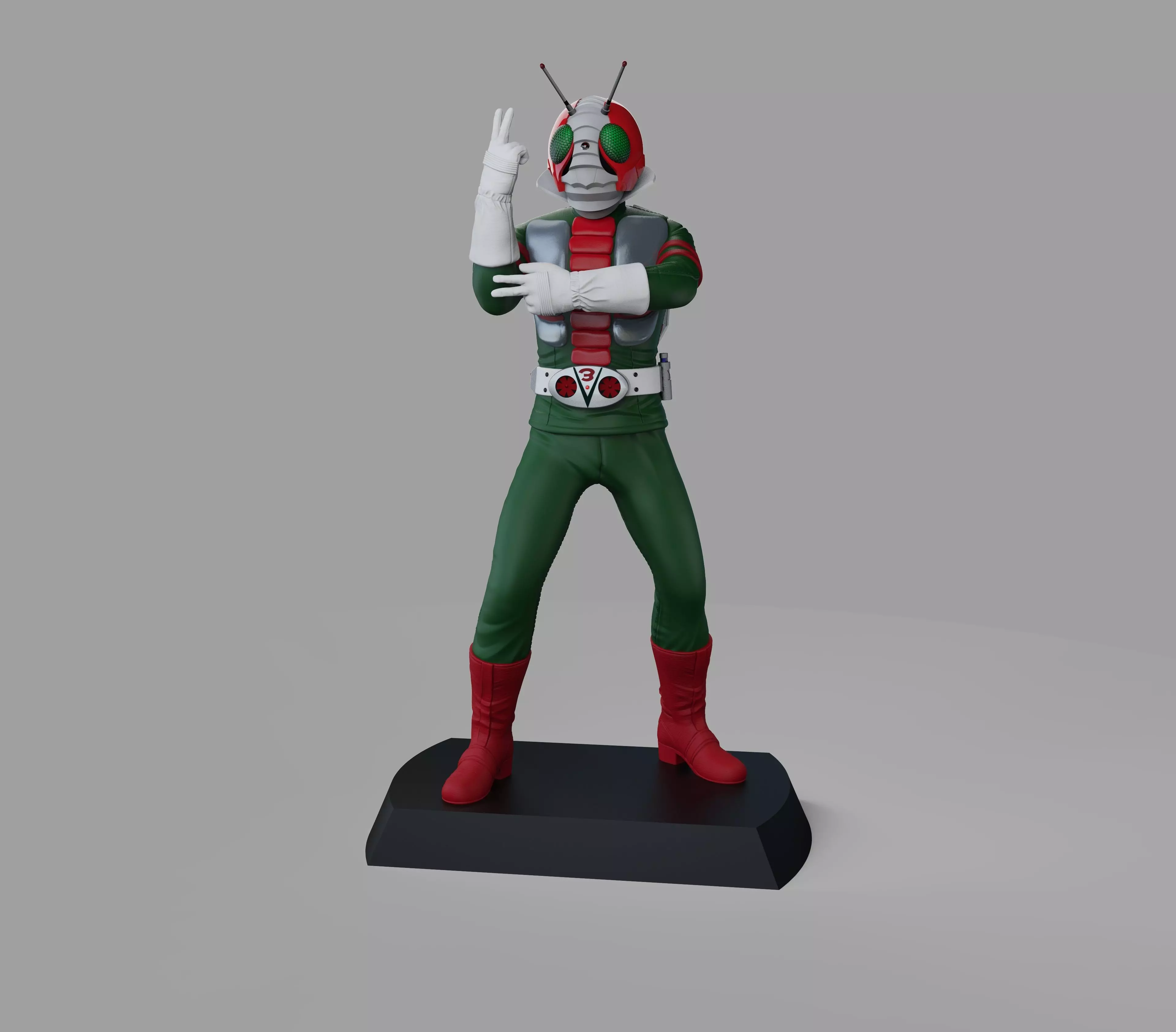 Kamen rider V3 3D print model_0