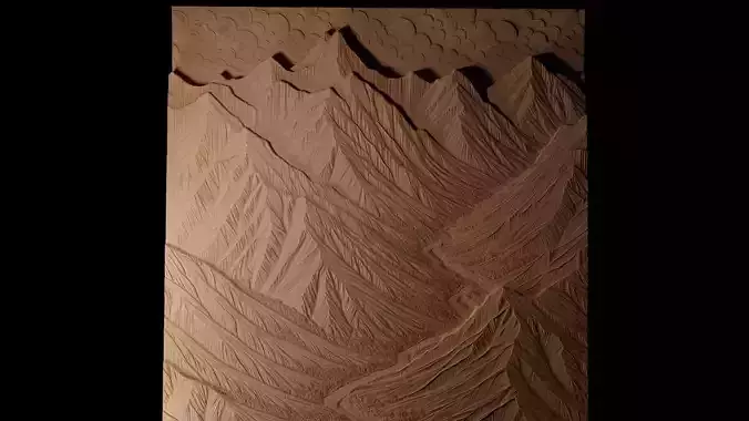 Valley CNC 3d Print High Relief Sand Casting 3D print model