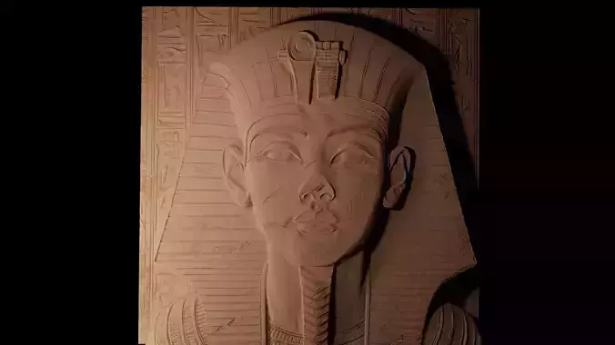 Tutankhamun CNC 3d Print High Relief Sand Casting