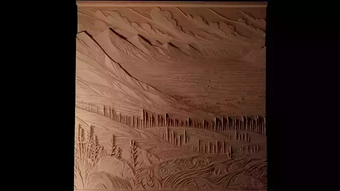 Tundra CNC 3d Print High Relief Sand Casting