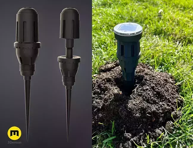 Dune Thumper Mole Repellent Stake 3D print model