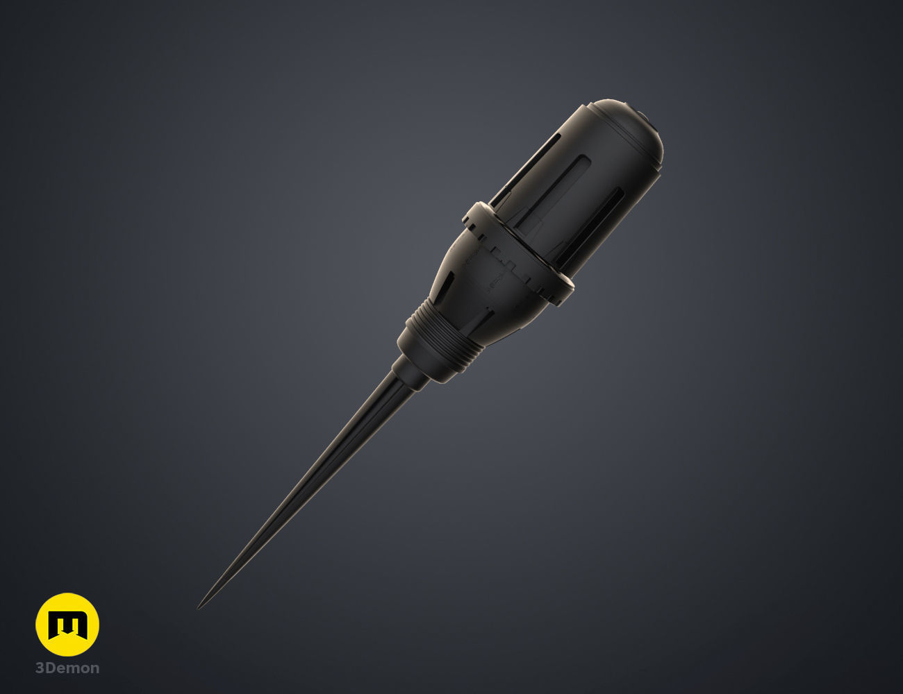 Dune Thumper Mole Repellent Stake 3D print model_1