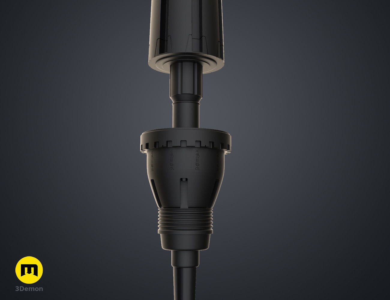 Dune Thumper Mole Repellent Stake 3D print model_5