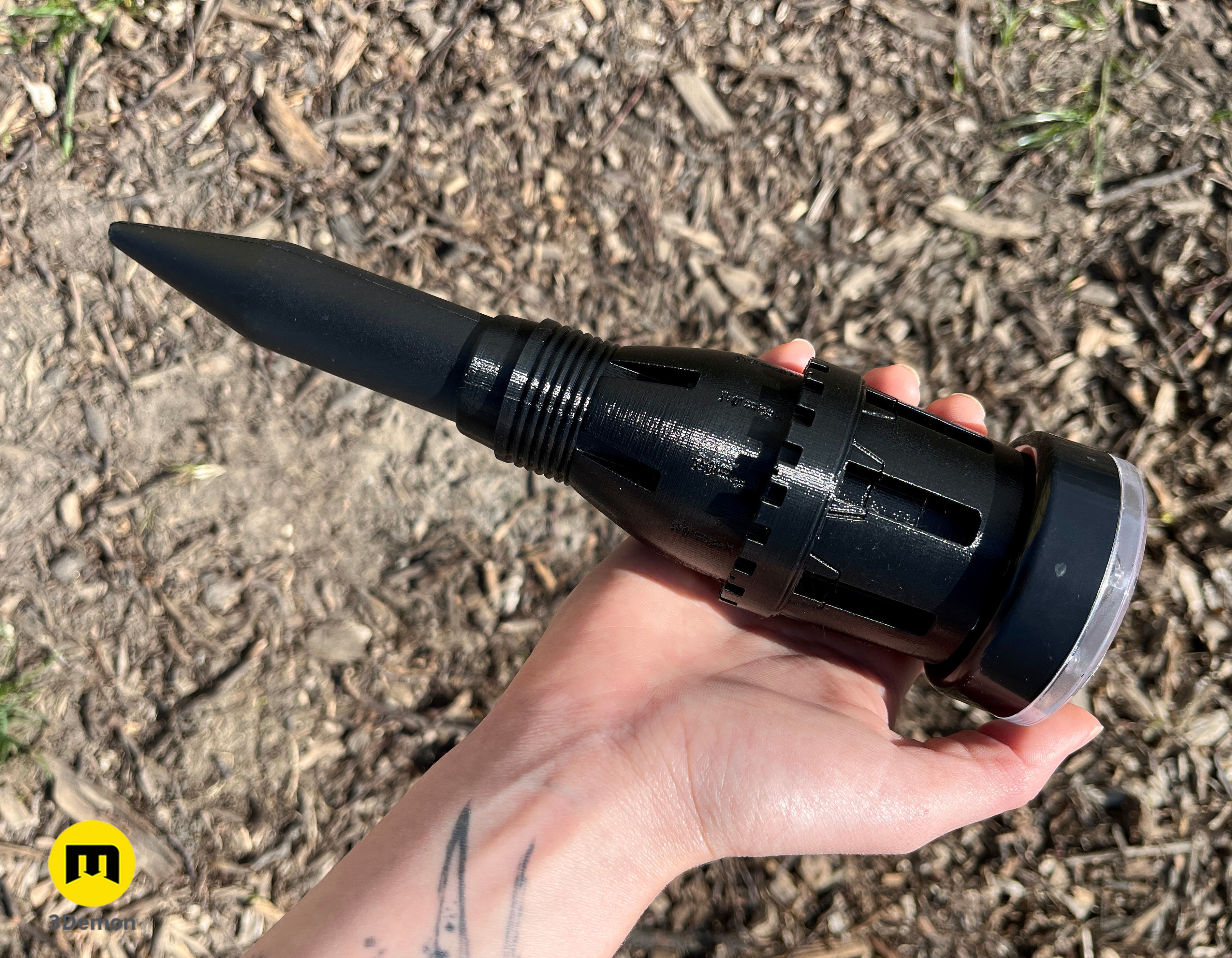 Dune Thumper Mole Repellent Stake 3D print model_2