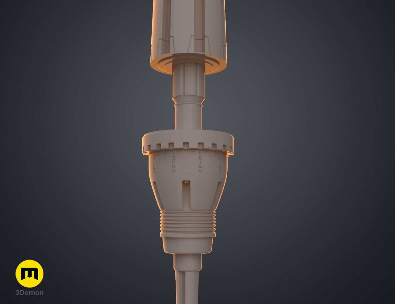 Dune Thumper Mole Repellent Stake 3D print model_6