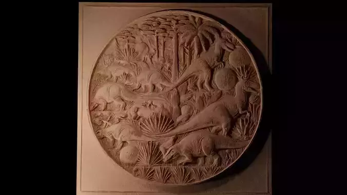 Triassic CNC 3d Print High Relief Sand Casting