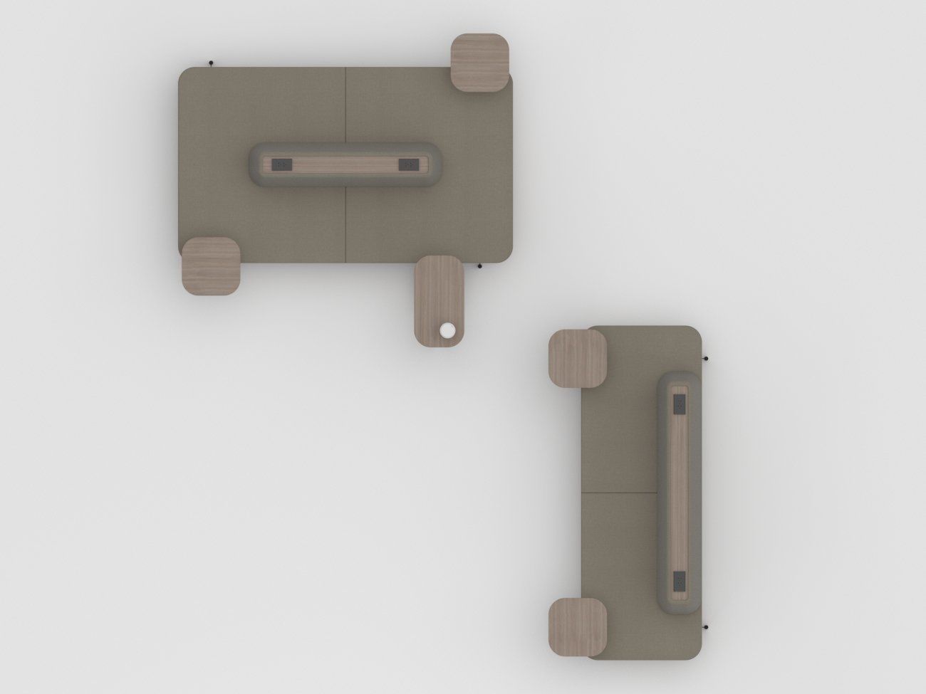 Sofa public area 3D model_4