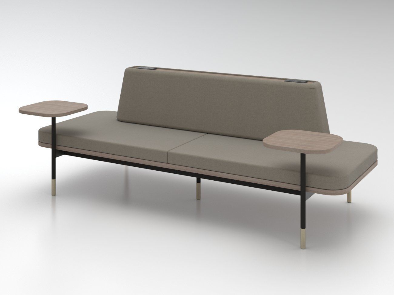 Sofa public area 3D model_3