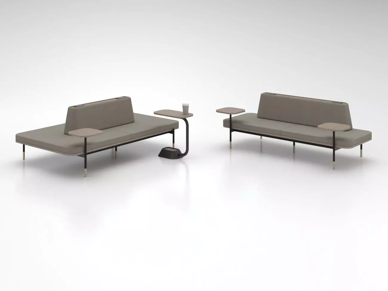 Sofa public area 3D model_0