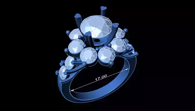 Women Ring 3D print model