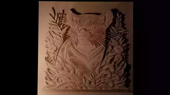Tasmanian Devil CNC 3d Print High Relief Sand Casting