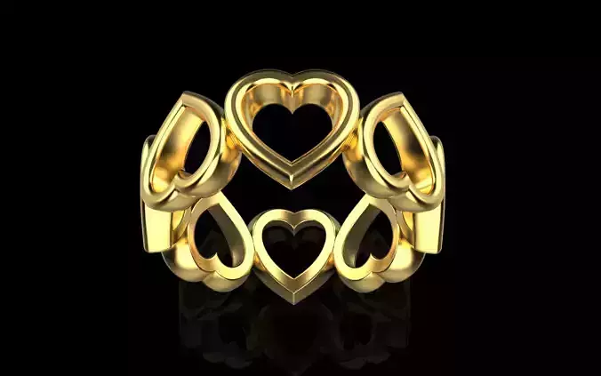 Heart ring model 810