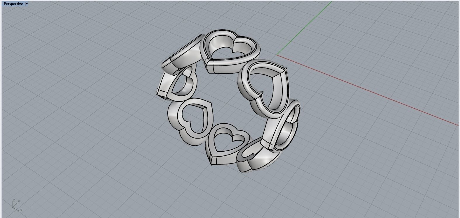 Heart ring model 810 3D print model_9