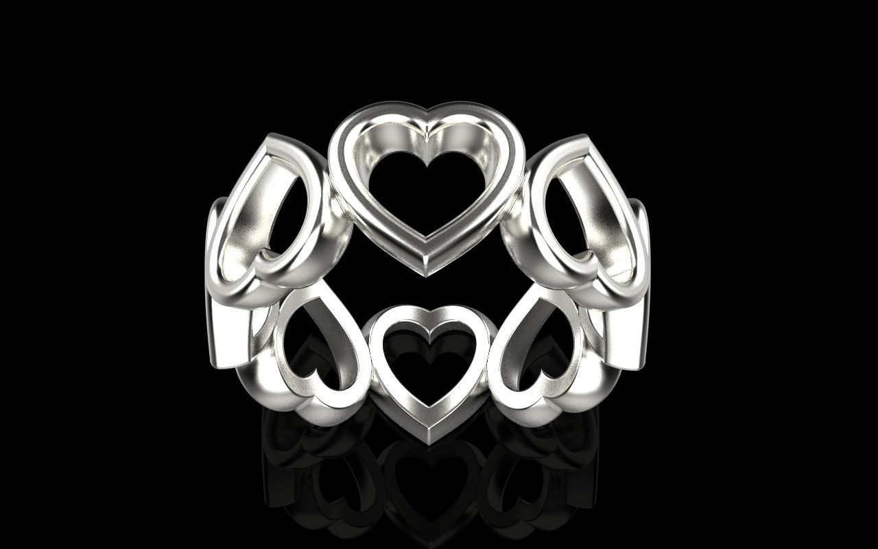 Heart ring model 810 3D print model_15