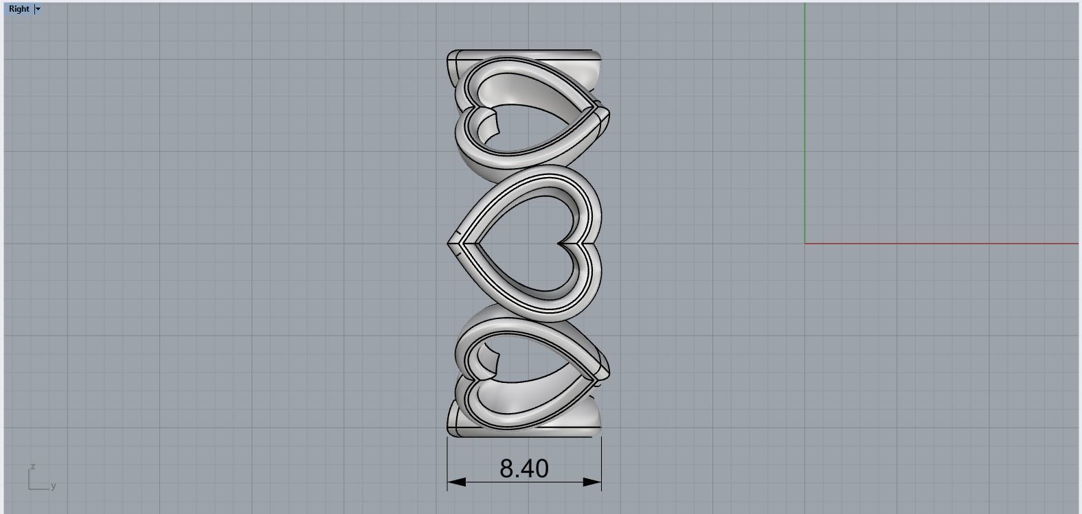 Heart ring model 810 3D print model_8