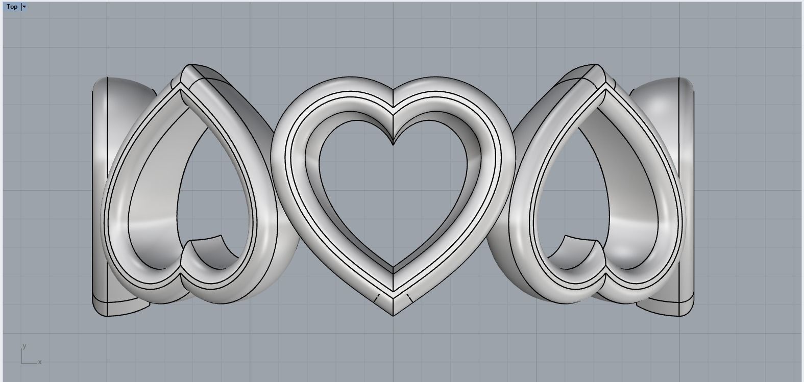 Heart ring model 810 3D print model_6