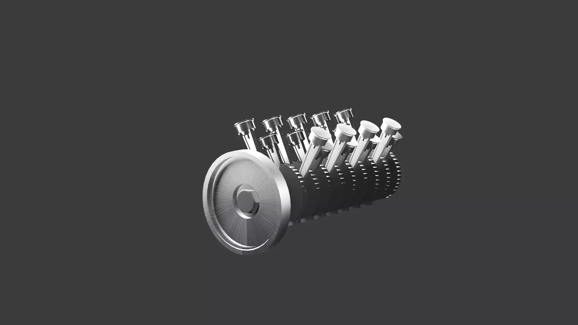 car engine 3D print model