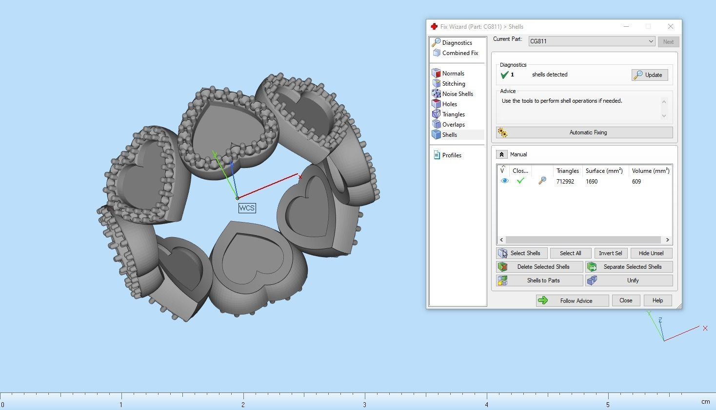 Heart ring model 811 3D print model_11