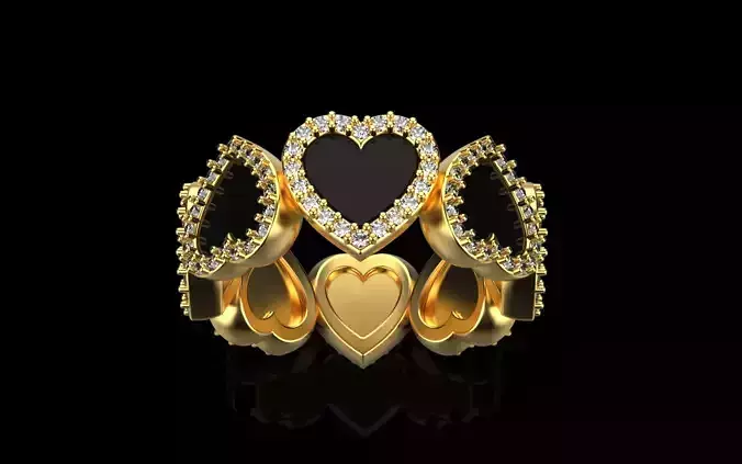 Heart ring model 811