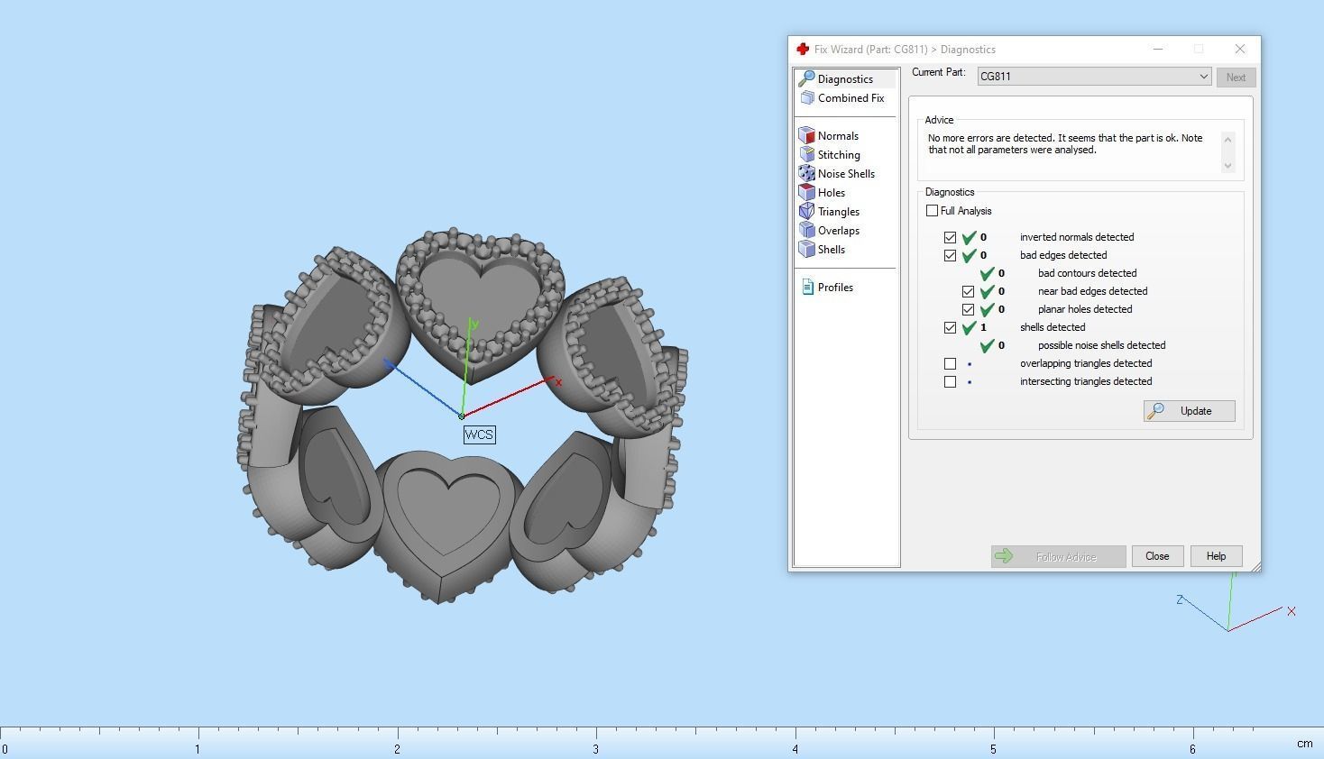 Heart ring model 811 3D print model_4