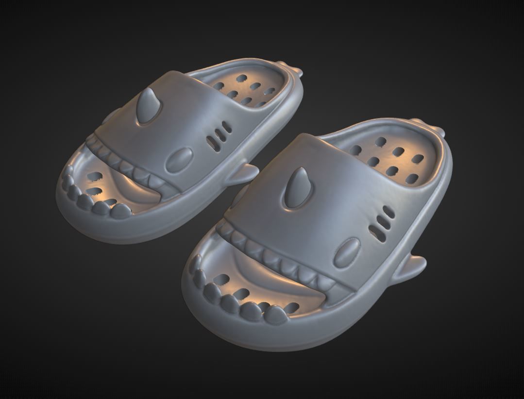 CHANCLAS TIBURON - FLIP FLOPS - SHARK 3D print model_2