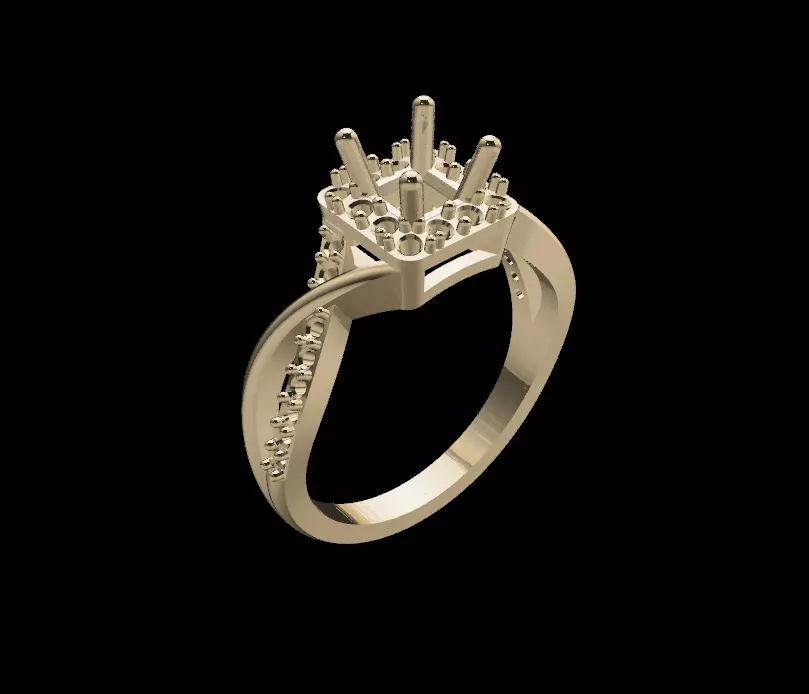 Women Ring 3D print model