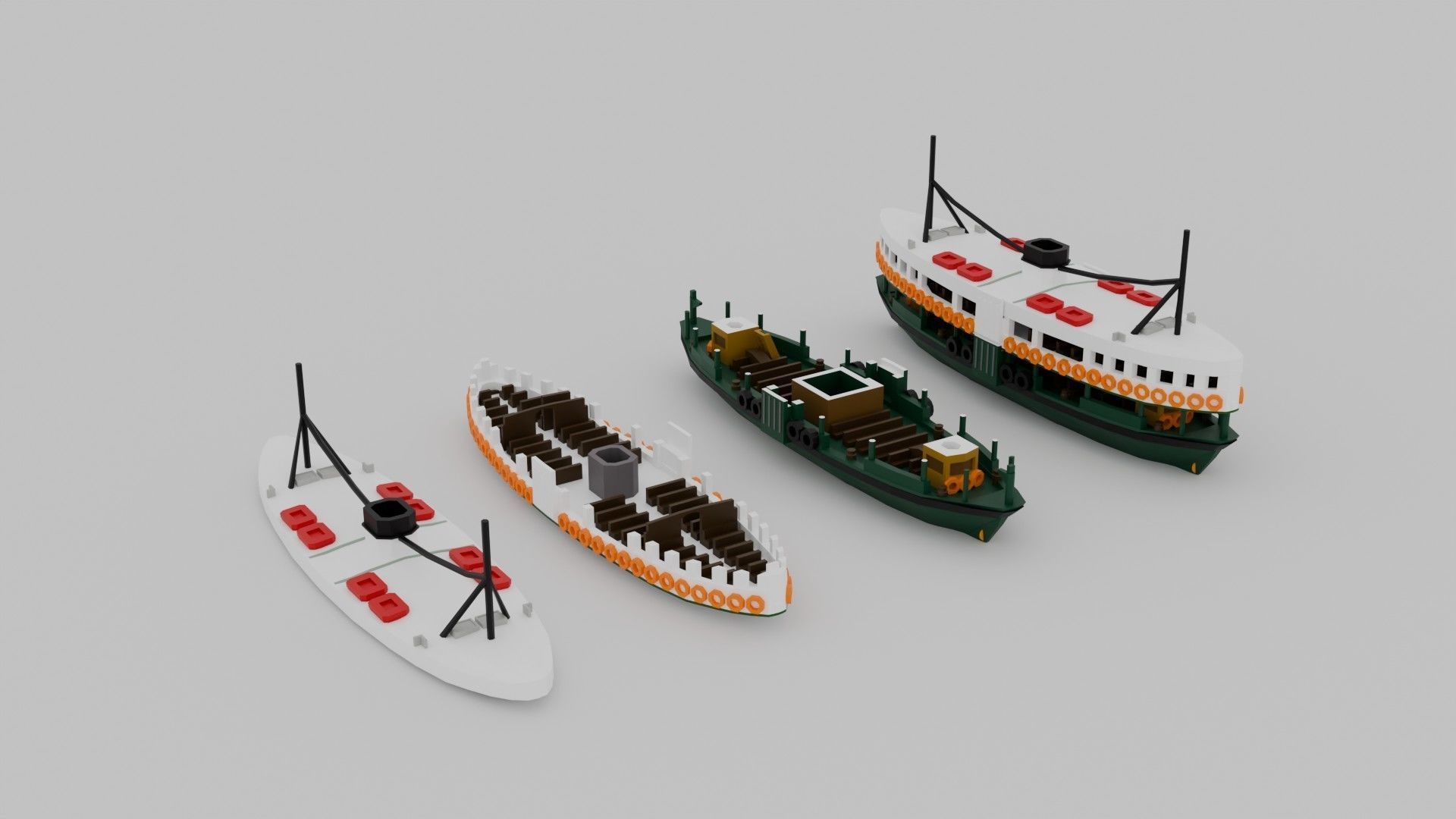 Hong Kong StarFerry for 3D printing 3D print model_3