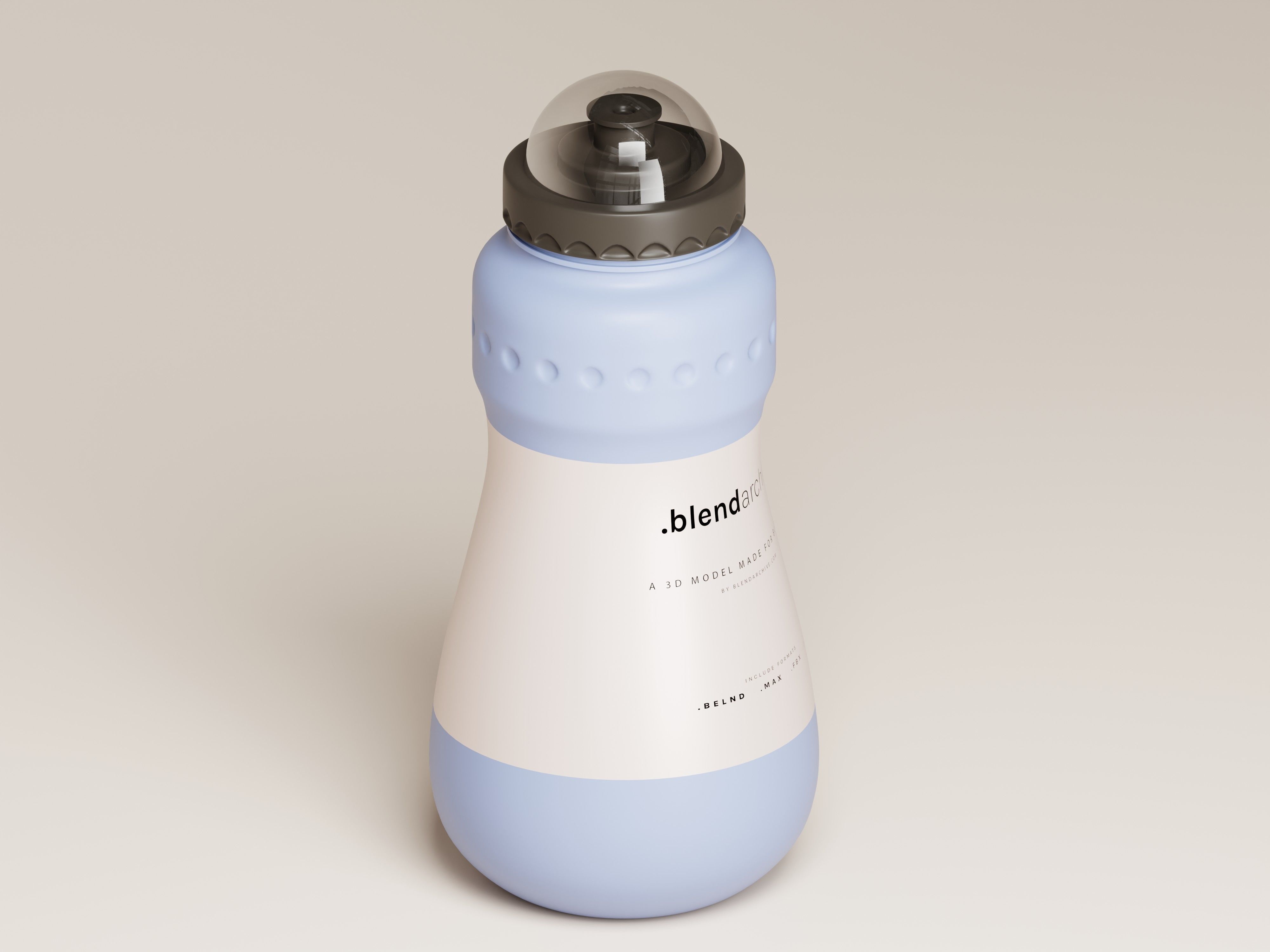 Liquid Cosmetic Product Bottle 3D Model Low-poly 3D model_4