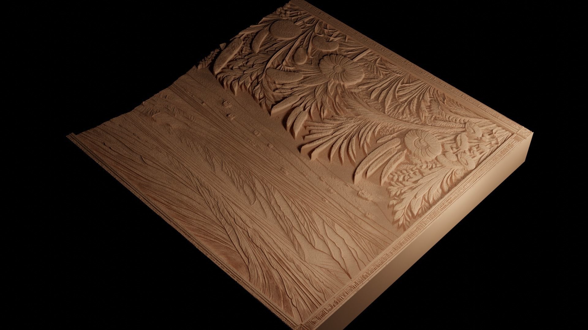 Steppe CNC 3d Print High Relief Sand Casting 3D print model_4