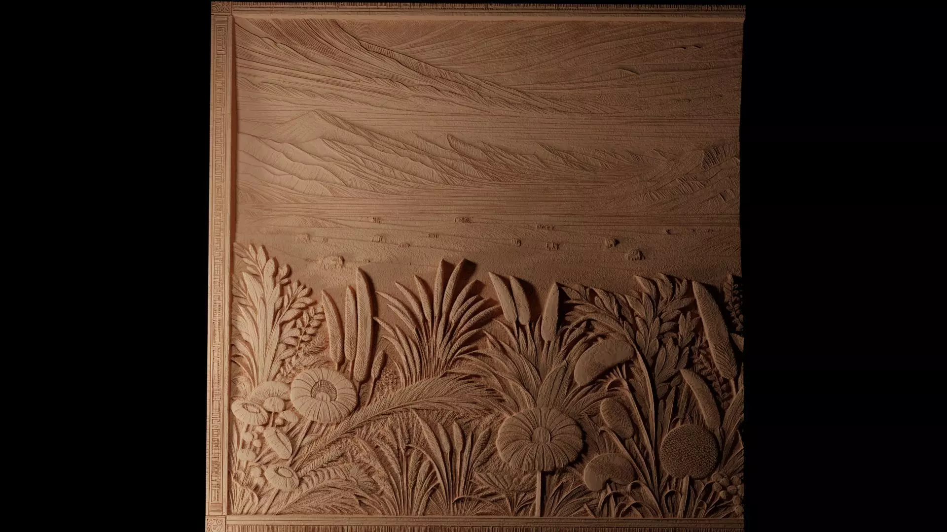 Steppe CNC 3d Print High Relief Sand Casting 3D print model_0