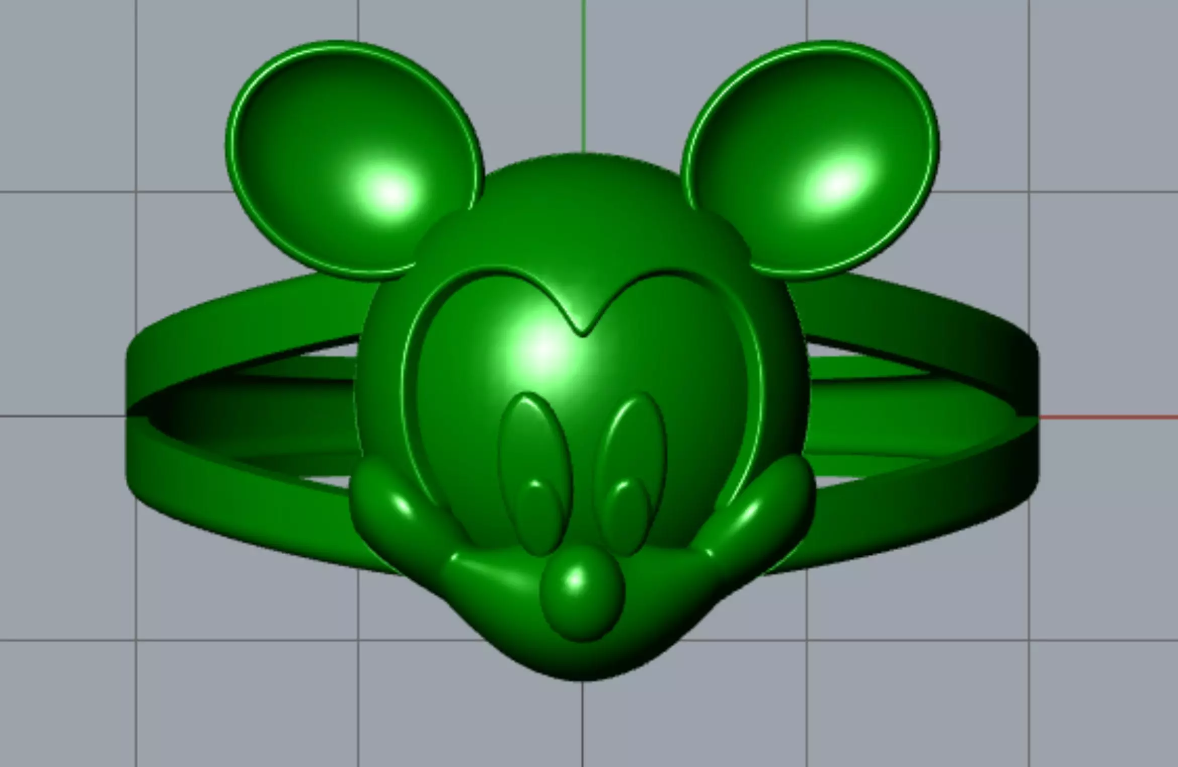 ring mickey mouse 3D print model